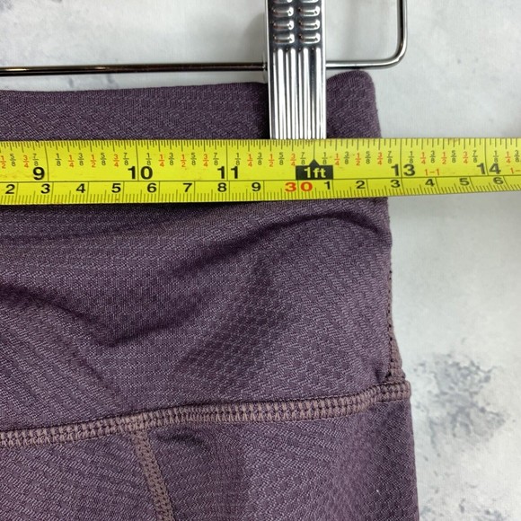 prAna Women's Purple Cinched Ankles Waist Leggings Size Small Stretch Mid Rise - Picture 3 of 10
